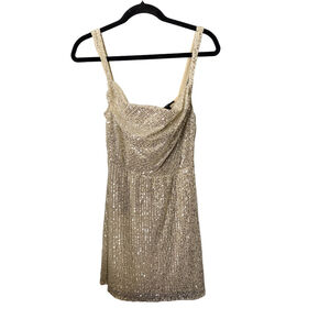 gold sequin mini dress forever 21 Forever 21 Gold Sequin Mini Dress, Size S